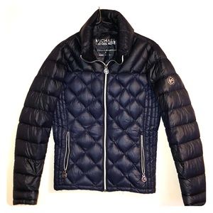 Two Toned dark blue Michael Kors Puffer Jacket